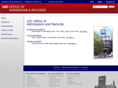 Screenshot of oar.uic.edu oar_uic_main2.png